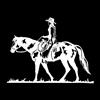 MACMRD Adesivi Per Auto Cowgirl Horse Car Sticker Fashion Cover Scratch Cars Accessori Decalcomania Impermeabile Decorazione In Pvc Decalcomanie Per Protezione Solare