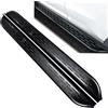 Wusecssy 2 pezzi compatibili con Land Rover Range Rover Sport 2013-2022, pedana laterale con barra anti-schianto lunga in alluminio nero antiscivolo (con staffe)