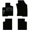 QUEMAR Tappetini Auto per Lancia Ypsilon 5 porte, Bordo Perla, 1 Ricamo | dal 2011 / anche Hybrid / Kit Tappeti Moquette e Gomma su Misura / Set 2 Anteriori + 2 Post. / Ricami e Colori Personalizzati