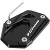 SHYYBD Piede di lato Supporto Per Cavalletto Laterale Per Suzuki Vstrom 800DE V-strom 800 DE 1050 XT Da 22-23 Piedi, Supporto Per Estensione Cavalletto Laterale Base di supporto(NERO)
