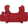 F-CORE Tappetini copricofani camion compatibile per IVECO STRALIS S-WAY 03.19-12.23 AUTOMAT ROSSO