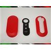 Car Passion COVER CHIAVE GUSCIO + TASTI TASTINI IN GOMMA COMPATIBILE CON FIAT 500 GRANDE PUNTO EVO BRAVO PANDA 500L LANCIA Y YPSILON MUSA DELTA SCOCCA ROSSO + Video Tutorial Esplicativo Per Il Montaggio