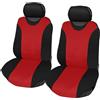 Rebeca Shop Coprisedili per auto Universali, tessuto poliestere, set fodere protezione sedili, copertura adattabile, No Suv Coppia Anteriore (Rosso)