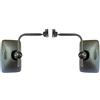 MelTruck® Set di 2 specchietti retrovisori esterni, 240 x 160 mm, ø10-24 mm, R1800 E20, per camion, trattore