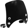 HDBUBALUS Parabrezza per Moto Parabrezza 1.57 `` Montaggio Su Forcella Da 5.9 '' Faro Tondo Adatto per Harley Sportster 883 Xl883 1200 Personalizzato Xl1200 Basso Nero