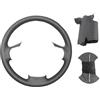 Mcrnwbip Coprivolante Auto Per Lancia Per Delta 2008-2015 Per Ypsilon Per Chrysler Per Delta 2011-2014 Accessori auto in pelle sintetica volante Copri Volante(Black Thread)