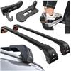 CHROMEMASTER Barre Portatutto Tetto e Gradino per Portiera Auto Compatibili con Hyundai Tucson 2015-2020; Portapacchi da Tetto per Box, Portabici, Scala | Ideale per Viaggi, Vacanze, Uso Quotidiano