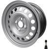 trailer parts4u Cerchio per rimorchio in acciaio, 5,5 J x 14 pollici, 100 x 4 ET30, 700 kg, portata ML 57, roulotte trailer campeggio, a scelta con valvola (+ valvola a scatto)