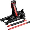 XPOtool Martinetto Idraulico da manovra da 3 t, Altezza di Sollevamento 85-500 mm, cric Mobile, cric per Auto con Doppio pistone e Quattro rotelle