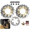 Konerstone Sovradimensionato Rotori Disco Freno Anteriore Posteriore per Ya.ma.ha XP T-MAX IRON MAX 530 ABS 2016 / T-MAX530 LUX MAX 2016 / T-MAX530 SX ABS 2017-2019 con bulloni di montaggio Accessori