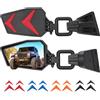 JOYTUTUS Specchietti senza portiera compatibili con Wrangler TJ JK JKU 1997-2018 (non adatti a JL), specchietti laterali senza portiera con inserti neri, arancioni, blu e rossi