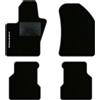 QUEMAR Tappetini Auto compatibili con Compass dal 2017 anche Plug-in Hybrid/Kit Tappeti Moquette e Gomma su Misura (Set 2 Anter.+ 2 Poster.)/Ricami e Colori Personalizzati (1 Ricamo, Bordo Antracite)