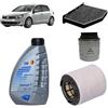 OP Kit tagliando 3 filtri + 4 L olio Q8 5W30 per Volkswagen Golf 6 VI 1.4 TSI