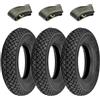 Generico Union Set 3 Pneumatici 100/90-10 + 3 Camere d'aria per Piaggio Ape Scooter Vespa VESPONE 61L GOMME COPERTONI Disegno M I C H E L I N S83