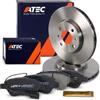 ATEC Germany Set freni asse anteriore incl. dischi freno Ø 258 mm ventilati | Compatibile con: FIAT BRAVO II, STILO, STILO Multi Wagon