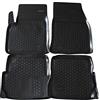 J&J AUTOMOTIVE Tappetini Auto in Gomma su Misura per Ford Fusion 2002-2012, Set da 4 Pezzi, Bordo Alto 4 cm, Antiscivolo, Inodore, Colore Nero