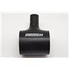 autobahn88 Curva Tubo in Silicone per Automobili, accoppiatore BOV a 3 Vie con Raccordo a T, ID= 2 (51mm), ID beccuccio= 1 (25mm), Lunghezza 3 (76mm), Spessore Parete= 0,16 (4mm), 3 Strati, Nero