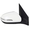 CAIDIS Specchietti Esterni Completi Per Hyundai I20 2016 2017 Specchietto Retrovisore Auto Lente Riscaldante Indicatori Di Direzione Pieghevole Elettrica Auto(U White 8 pin Right)