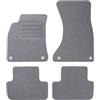 TEXER Tappetini in tessuto, adatti per Audi A5 SPORTBACK 8TA anno di costruzione 2007-2016, colore grigio