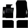 QUEMAR Tappetini Auto per MINI Countryman R60, Bordo Bianco, 2 Ricami