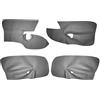 Generico Rivestimento in pelle for pannello portiera auto compatibile con Volkswagen Golf 5 MK5 Jetta Sagitar 2006-2011 Accessori interni(Right rudder grey)