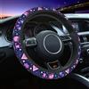 Mexpekil Fodere per Volante Neon Cuore e Stella, Coprivolante Universale per Auto Antiscivolo, Copertura Protettiva per Volante, Accessori Decorativi per Auto, Adatti per la Maggior Parte delle Auto