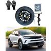 D'ANGELO 1988 Kit Ruotino di Scorta 17 compatibile con Opel Mokka (2021>) con Cric, Chiave, Guanti e Sacca
