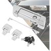 HDBUBALUS Tour Pack - Kit di cerniere e chiusure per bagagliaio, adatto per Harley Touring Road King Road Glide Street Glide Ultra Limited Electra Glide CVO Limited FLHTKSE 2014 e successivi (cromato)