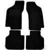 J&J AUTOMOTIVE Tappetini in Tessuto per Alfa Romeo 155 1992-1998, Set da 4 Pezzi Anteriori e Posteriori, di Velluto su Misura, Antiscivolo, Colore Nero