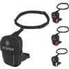 Generico Borsello da Gamba Moto STORM - Marsupio Coscia Impermeabile Espandibile 600D Poliestere PVC | Inserti Riflettenti | Capacità 2L-4L | Borsa da Moto per Viaggi e Spostamenti (Nero)