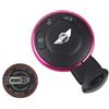 TEKLIGHT Kit Riparazione Chiave Slot FOB Shell VARI COLORI + batteria VL2020 / ML2020 Ricaricabile+ Logo non Originale per BMW Mini Cooper R56 3 Tasti (COVER ANELLO FUCSIA + BATTERIA VL2020)
