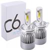 Car Passion Kit Fari Led CANBUS Anabbaglianti + Abbaglianti + Luci Diurne DRL luci di posizione Compatibili con Fiat Panda 2012> 6000K 7600 Lumen Lampadine Luci Bianco Ghiaccio H4 + BAY15D (P21/5W) (Kit Basic)