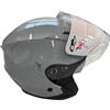 TOP DRIVE Casco Jet Moto Scooter Omologato ECE 22 Città DOPPIA VISIERA Antigraffio TG M