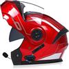 Casco Moto Modulare Apribile Bluetooth con Doppia Visiera Caschi Moto Integrali Bluetooth Integrati Omologato ECE Casco Moto Fuoristrada pour Quattro Stagioni
