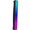 Mikikit Lampada Atmosfera Rgb Nero 32 Led, Controllo Musica e App, Luce Ambientale USB Ricaricabile per Auto e Uso Esterno