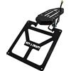 Generico Portatarga Pieghevole Universale per Codino Stretto NERO CC 125 300 450 Motard Enduro Moto Con Faretto Nero