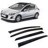 CarJoy Deflettori d'aria, deflettore per finestrini laterali, compatibile con Peugeot 307 308 2000-2014, parapioggia, deflettori adesivi, 4 pezzi