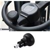 Augeny Pomello per volante auto, vite da 8 mm, manopola girevole per volante, palla di aiuto per tornitura, universale, antiscivolo, per trattore e carrello elevatore