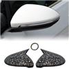 QINGHUAWANG Calotte Specchio Copertura Specchietto Retrovisore Per Golf 7 MK7 MK7.5 Per GTI Per R Per GTE Per GTD 2014-2019 Copri Specchietto(Forged Grain)