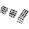A ABSOPRO Coperture Pedali Per Mercedes Benz ML500 2006-2011 1 Set | Acciaio Inox, Tono Argento, Gomma Antiscivolo, Include Pedali Freno, Acceleratore, Frizione, Morto, Resistente All'Usura.