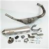 Leovince Scarico per Moto Derbi 50 Senda Drd X-Treme 2004-2017 3408N / HM V6 inox passaggio basso