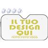 Generic Parasole auto personalizzato per Auto con Foto Testo LOGO in parasole macchina personalizzata Blocca Raggi UV per Auto Parasole Pieghevole e Portabile Blanc S