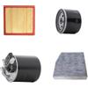 Cormar Kit Filtri Tagliando Completo, Filtro Aria, Olio, Carburante e Abitacolo, Compatibile con Mercedes Classe A W176, B W246, GLA, CLA 160-180 CDi
