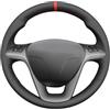 MEWANT Coprivolante Su Misura da Cucire per Lancia Delta III 3 | Volante Cucite a Mano Personalizzate/Lancia Delta III 3 2011-14/Ypsilon 2011-24 Copertura Volante Accessori/Lancia Ypsilon