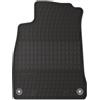 Wielganizator Tappetini in gomma su misura, compatibili con Audi A4 B9 Sportback, berlina, station wagon, Avant, Allroad (2015), vestibilità in gomma, nero, 1 pezzo, su misura con clip di montaggio