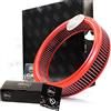 B&S Kit Filtro Aria Sportivo Aspirazione Rigenerabile Lavabile FB288/06 con Profumatore Interni