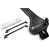 Rhino Rack Modula Case System OvalBar Portapacchi in alluminio compatibile con Mercedes-Benz 200-300 W123 SW 1982-1985 con barre rialzati, serratura antifurto, portata massima 75 kg