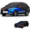 generico Telo copriauto esterni Compatibile con MG ZS EV 2018-2025,antivento,antipioggia,antineve,antisole impermeabile,protezione per tutte le stagioni (black orange)