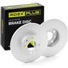 RIDEX PLUS 82B0069P 2x Disco freno Anteriore senza viti/bulloni Compatibilità con FIAT 500 312