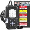 ANCEL VOD700 OBD2 Strumento Diagnostici Fit per i veicoli Volvo, Funzioni OBDII Complete, Auto Diagnostica per olio EPB ABS SRS SAS TMPS Pompa carburante BAT BAS Reset, Aggiornamento 0